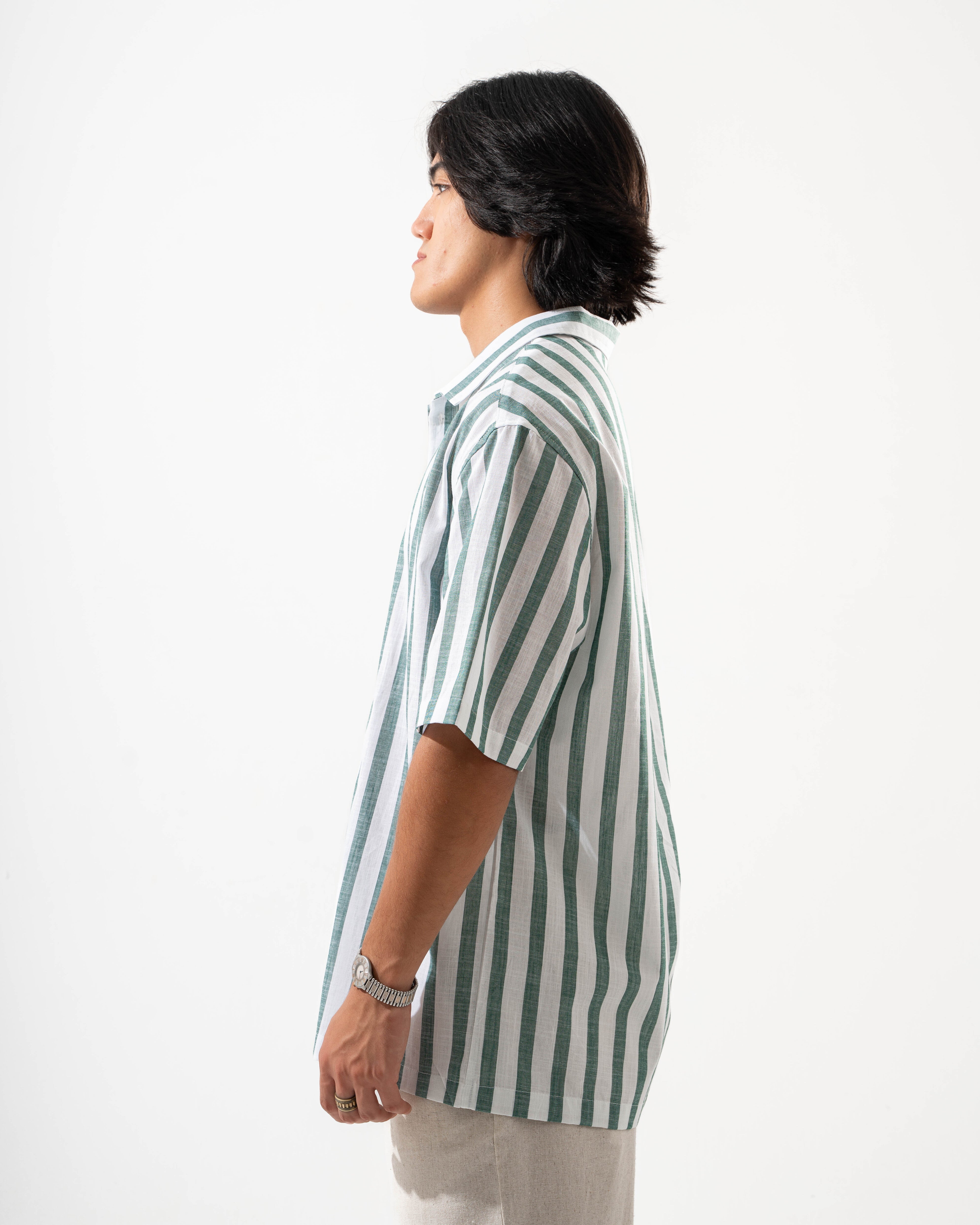 Green Stripped Shirt