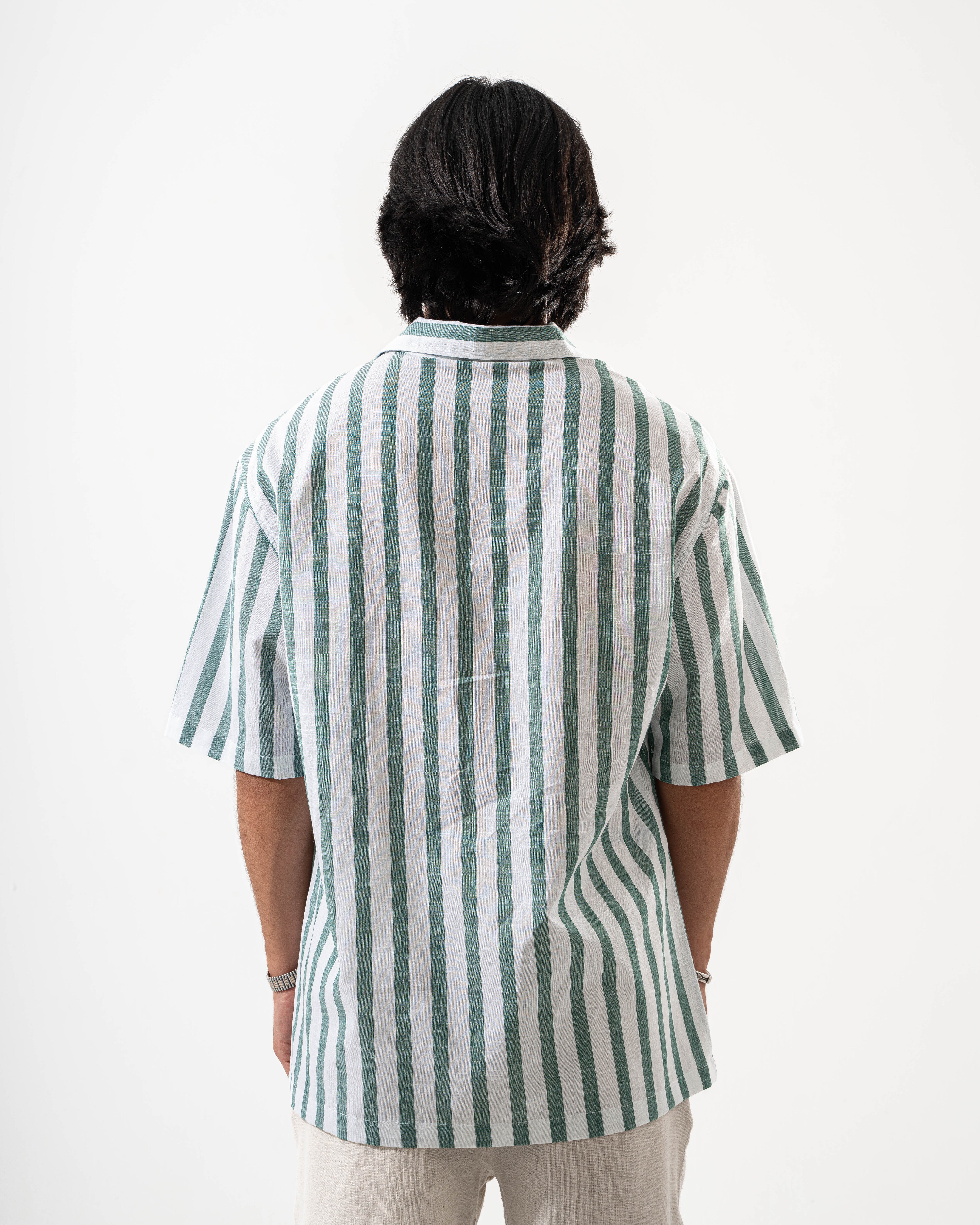 Green Stripped Shirt
