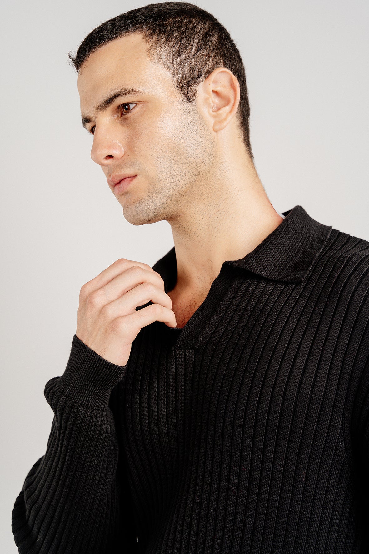 Ribbed Sweater Black