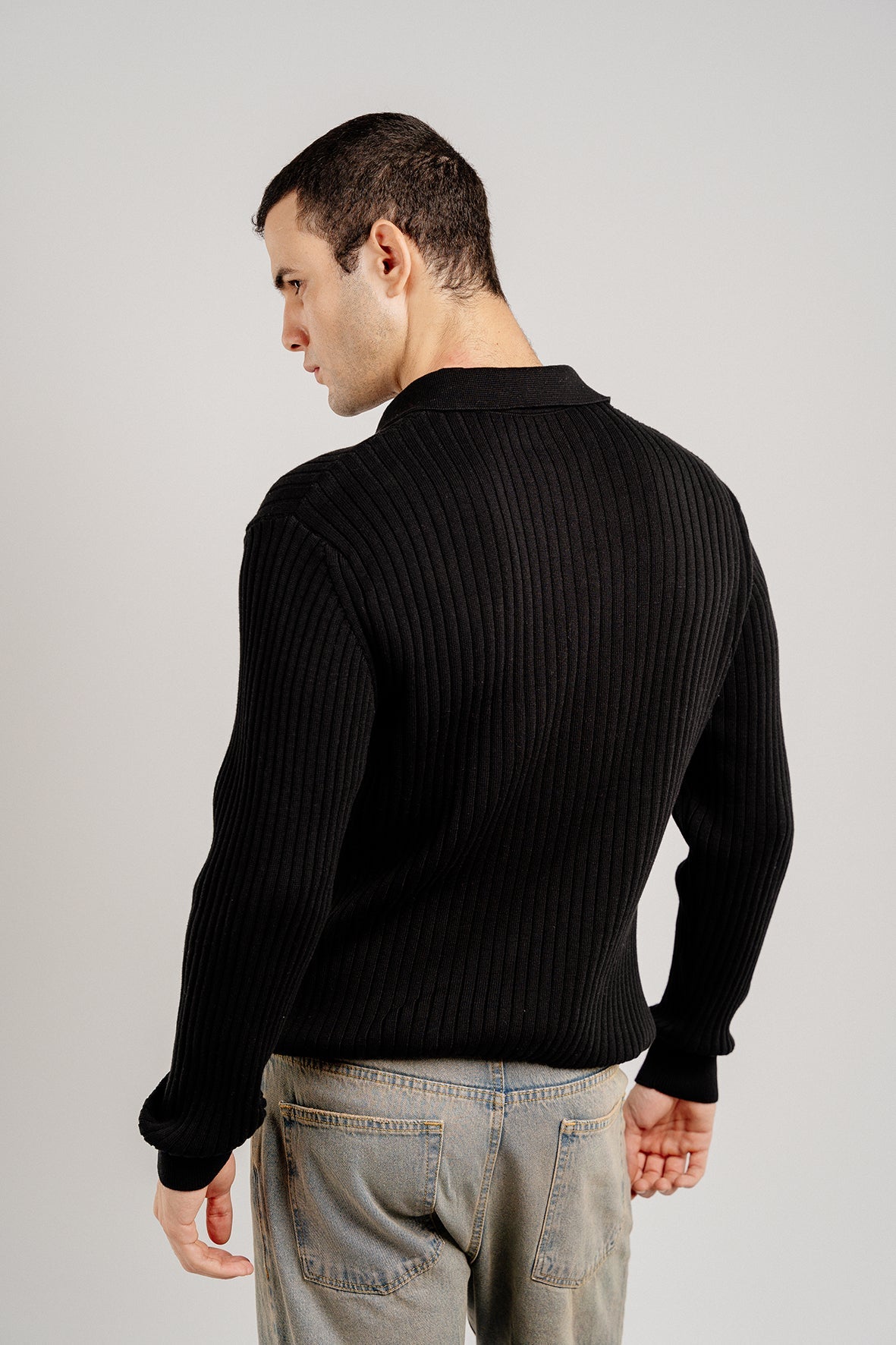 Ribbed Sweater Black