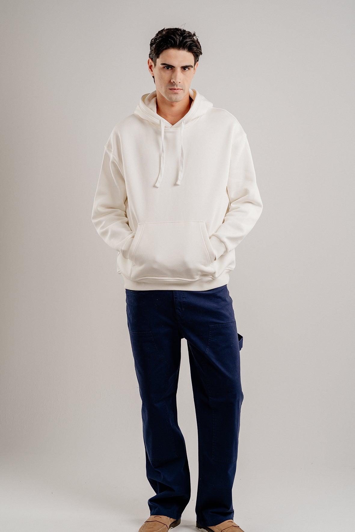 Oversized White Hoodie