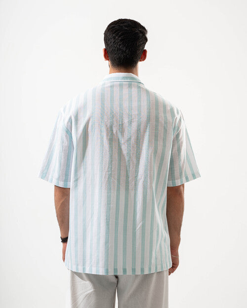 Light Green Stripped Shirt